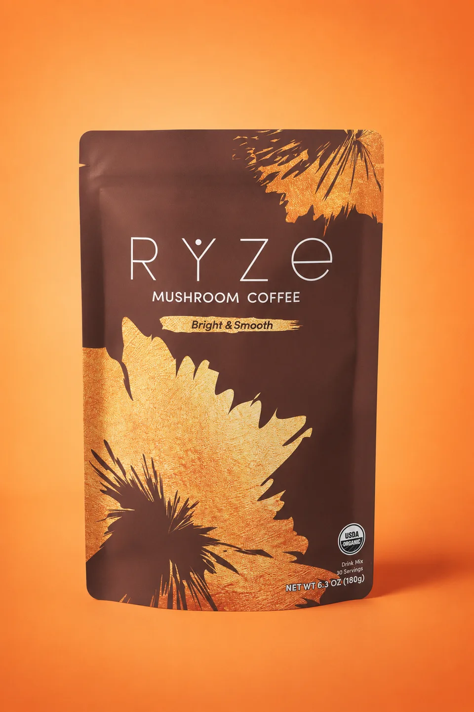 RYZE Mushroom Coffee pouch