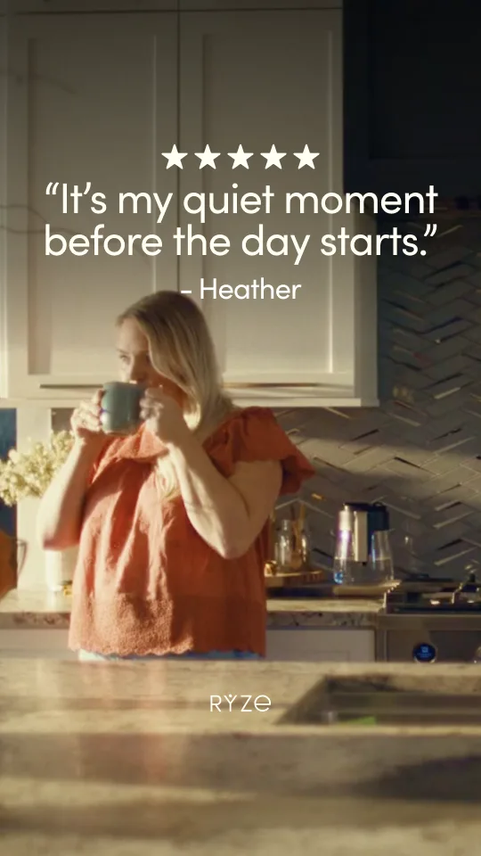“It’s my quiet moment before the day starts.” — Heather