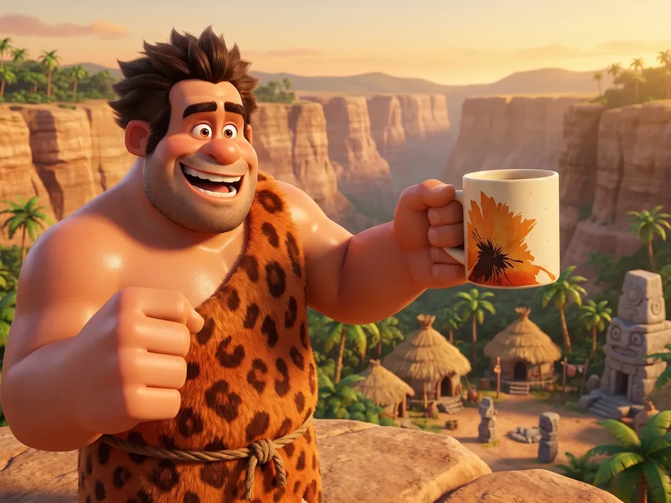 Woman sipping an iced RYZE Mushroom Coffee in the morning sun