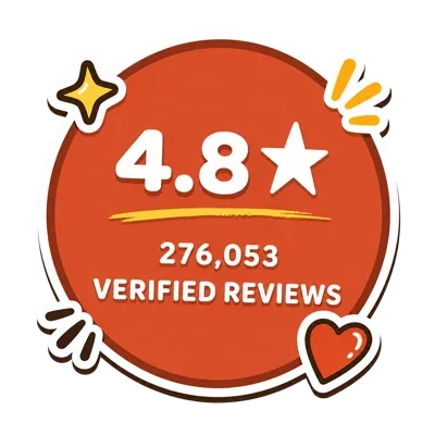 4.8 stars — 276,053 verified reviews